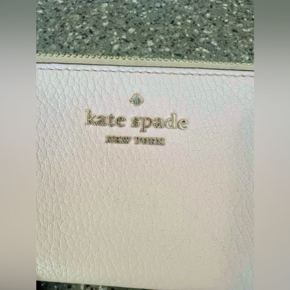 Kate Spade New York Leila Pebbled Leather Slim Bifold Wallet - Carnation Pink - Picture 4 of 15